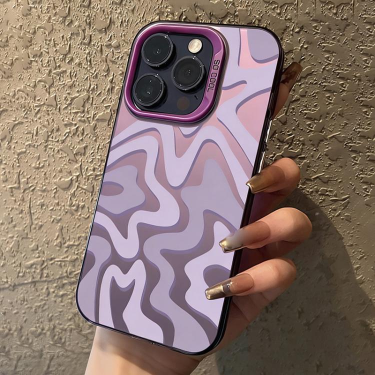 Wavy Stripes Pattern Frosted IMD 2-in-1 PC Phone Case, For iPhone 12 Pro, For iPhone 12 mini, For iPhone 11 Pro Max, For iPhone 11