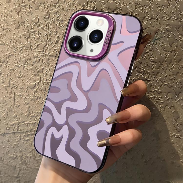 Wavy Stripes Pattern Frosted IMD 2-in-1 PC Phone Case, For iPhone 12 Pro, For iPhone 12 mini, For iPhone 11 Pro Max, For iPhone 11