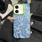 Wavy Stripes Pattern Frosted IMD 2-in-1 PC Phone Case, For iPhone 12 Pro, For iPhone 12 mini, For iPhone 11 Pro Max, For iPhone 11