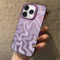 Wavy Stripes Pattern Frosted IMD 2-in-1 PC Phone Case, For iPhone 11 Pro, For iPhone X / XS, For iPhone XR, For iPhone XS Max