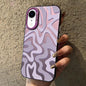 Wavy Stripes Pattern Frosted IMD 2-in-1 PC Phone Case, For iPhone 11 Pro, For iPhone X / XS, For iPhone XR, For iPhone XS Max