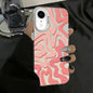 Wavy Stripes Pattern Frosted IMD 2-in-1 PC Phone Case, For iPhone 11 Pro, For iPhone X / XS, For iPhone XR, For iPhone XS Max
