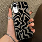 Wavy Stripes Pattern Frosted IMD 2-in-1 PC Phone Case, For iPhone 11 Pro, For iPhone X / XS, For iPhone XR, For iPhone XS Max
