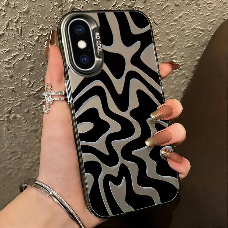 Wavy Stripes Pattern Frosted IMD 2-in-1 PC Phone Case, For iPhone 11 Pro, For iPhone X / XS, For iPhone XR, For iPhone XS Max