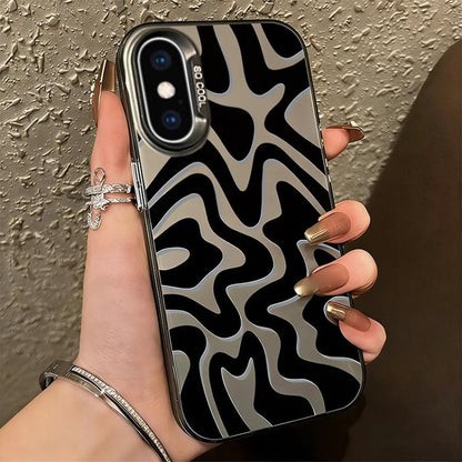 Wavy Stripes Pattern Frosted IMD 2-in-1 PC Phone Case, For iPhone 11 Pro, For iPhone X / XS, For iPhone XR, For iPhone XS Max