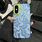 Wavy Stripes Pattern Frosted IMD 2-in-1 PC Phone Case, For iPhone 11 Pro, For iPhone X / XS, For iPhone XR, For iPhone XS Max