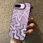 Wavy Stripes Pattern Frosted IMD 2-in-1 PC Phone Case, For iPhone 8 Plus / 7 Plus