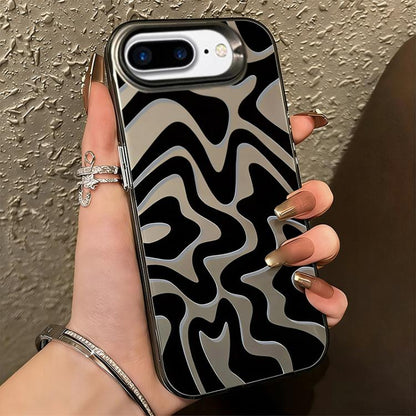 Wavy Stripes Pattern Frosted IMD 2-in-1 PC Phone Case, For iPhone 8 Plus / 7 Plus