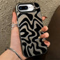 Wavy Stripes Pattern Frosted IMD 2-in-1 PC Phone Case, For iPhone 8 Plus / 7 Plus