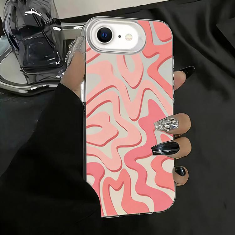 Wavy Stripes Pattern Frosted IMD 2-in-1 PC Phone Case, For iPhone 17e / 16e, For iPhone 17 Pro Max, For iPhone 17 Pro, For iPhone 17
