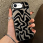 Wavy Stripes Pattern Frosted IMD 2-in-1 PC Phone Case, For iPhone 17e / 16e, For iPhone 17 Pro Max, For iPhone 17 Pro, For iPhone 17