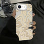 Wavy Stripes Pattern Frosted IMD 2-in-1 PC Phone Case, For iPhone 17e / 16e, For iPhone 17 Pro Max, For iPhone 17 Pro, For iPhone 17