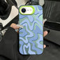 Wavy Stripes Pattern Frosted IMD 2-in-1 PC Phone Case, For iPhone 17e / 16e, For iPhone 17 Pro Max, For iPhone 17 Pro, For iPhone 17