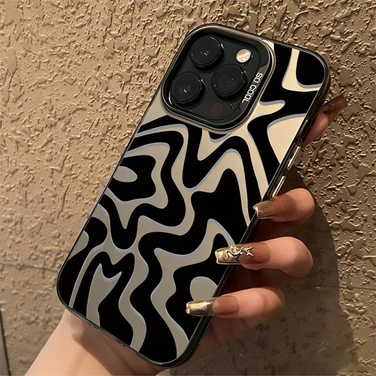 Wavy Stripes Pattern Frosted IMD 2-in-1 PC Phone Case, For iPhone 15, For iPhone 14 Plus, For iPhone 14, For iPhone 14 Pro