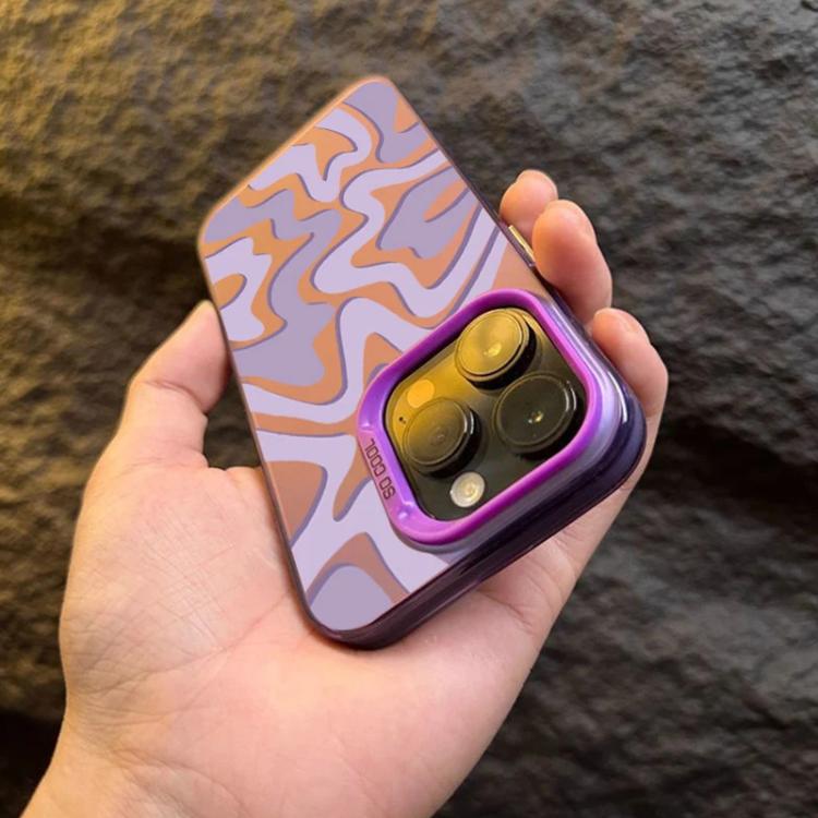 Wavy Stripes Pattern Frosted IMD 2-in-1 PC Phone Case, For iPhone 13, For iPhone 13 mini, For iPhone 12, For iPhone 12 Pro Max