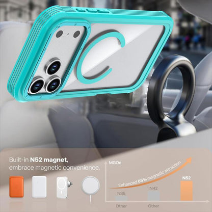 Acrylic Full Coverage Magnetic Phone Case with Back Clip, For iPhone 17 Pro Max, For iPhone 17 Pro, For iPhone 17