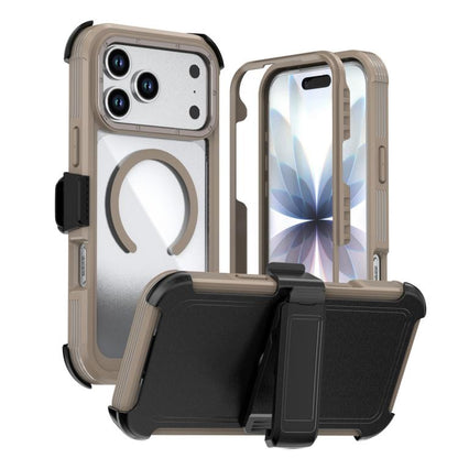 Acrylic Full Coverage Magnetic Phone Case with Back Clip, For iPhone 17 Pro Max, For iPhone 17 Pro, For iPhone 17