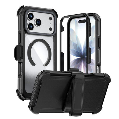 Acrylic Full Coverage Magnetic Phone Case with Back Clip, For iPhone 17 Pro Max, For iPhone 17 Pro, For iPhone 17