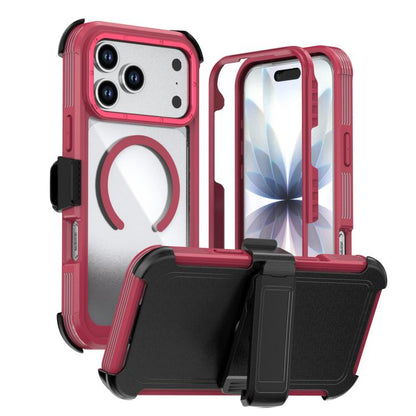 Acrylic Full Coverage Magnetic Phone Case with Back Clip, For iPhone 17 Pro Max, For iPhone 17 Pro, For iPhone 17