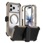 Acrylic Full Coverage Magnetic Phone Case with Back Clip, For iPhone 17 Pro Max, For iPhone 17 Pro, For iPhone 17