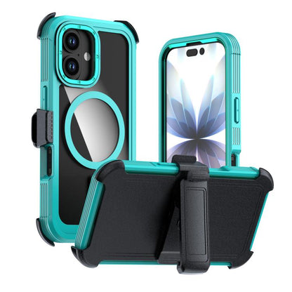 Acrylic Full Coverage Magnetic Phone Case with Back Clip, For iPhone 17 Pro Max, For iPhone 17 Pro, For iPhone 17