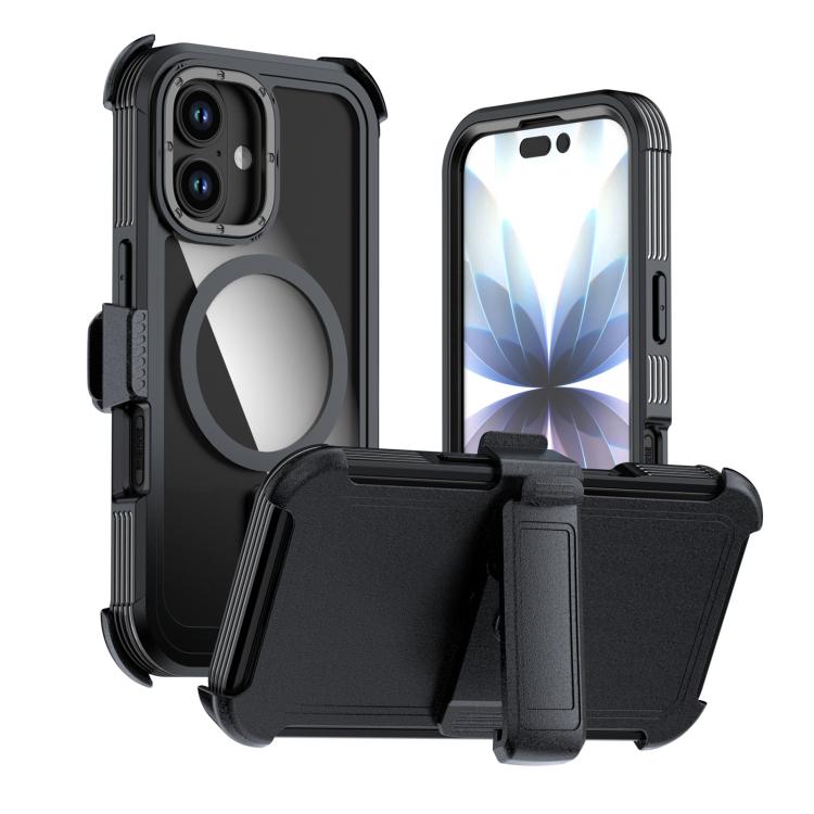 Acrylic Full Coverage Magnetic Phone Case with Back Clip, For iPhone 17 Pro Max, For iPhone 17 Pro, For iPhone 17