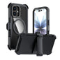 Acrylic Full Coverage Magnetic Phone Case with Back Clip, For iPhone 17 Pro Max, For iPhone 17 Pro, For iPhone 17