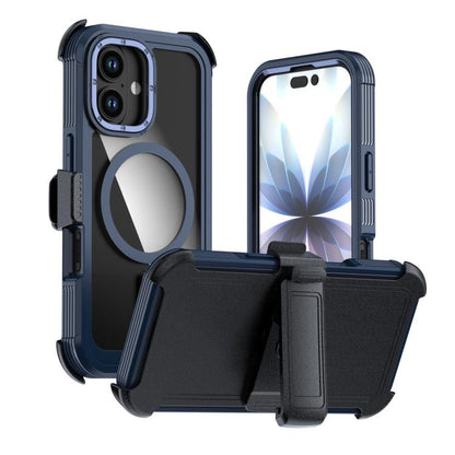 Acrylic Full Coverage Magnetic Phone Case with Back Clip, For iPhone 17 Pro Max, For iPhone 17 Pro, For iPhone 17