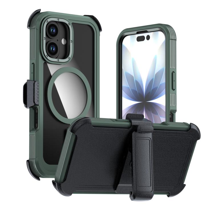 Acrylic Full Coverage Magnetic Phone Case with Back Clip, For iPhone 17 Pro Max, For iPhone 17 Pro, For iPhone 17
