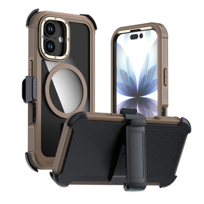 Acrylic Full Coverage Magnetic Phone Case with Back Clip, For iPhone 17 Pro Max, For iPhone 17 Pro, For iPhone 17