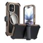 Acrylic Full Coverage Magnetic Phone Case with Back Clip, For iPhone 17 Pro Max, For iPhone 17 Pro, For iPhone 17