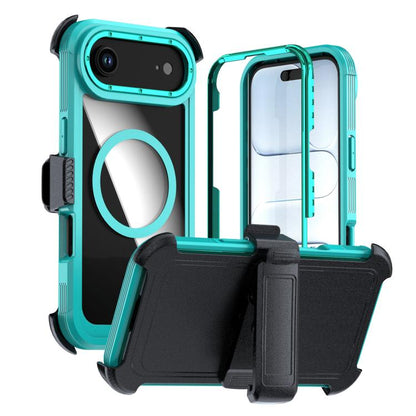 Acrylic Full Coverage Magnetic Phone Case with Back Clip, For iPhone Air, For iPhone 16 Pro Max, For iPhone 16 Pro