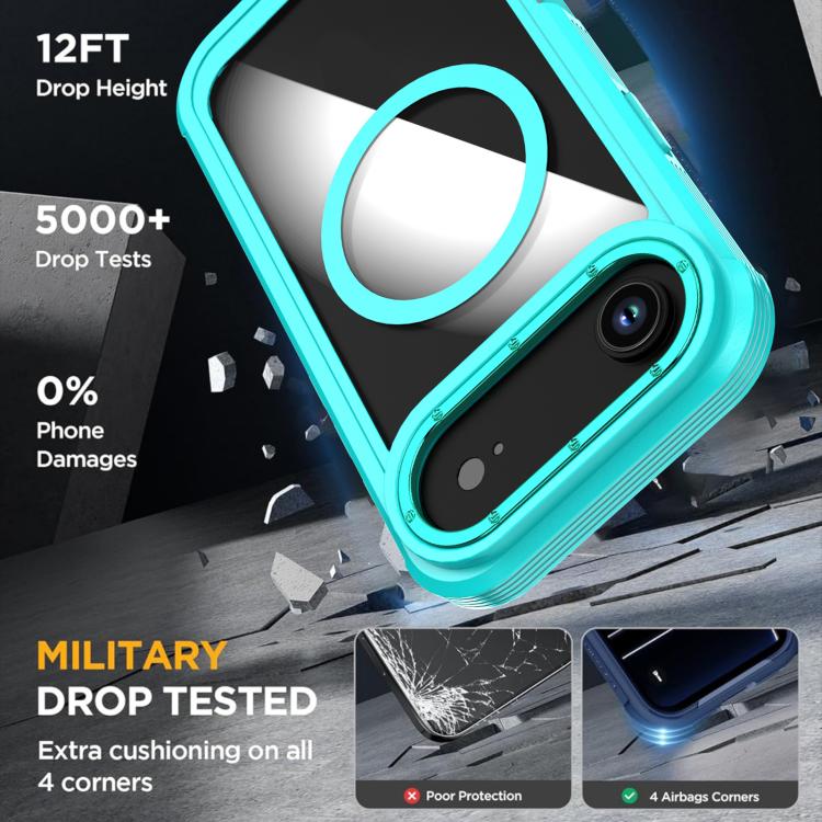 Acrylic Full Coverage Magnetic Phone Case with Back Clip, For iPhone Air, For iPhone 16 Pro Max, For iPhone 16 Pro