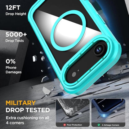 Acrylic Full Coverage Magnetic Phone Case with Back Clip, For iPhone Air, For iPhone 16 Pro Max, For iPhone 16 Pro