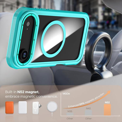 Acrylic Full Coverage Magnetic Phone Case with Back Clip, For iPhone Air, For iPhone 16 Pro Max, For iPhone 16 Pro