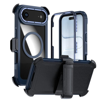 Acrylic Full Coverage Magnetic Phone Case with Back Clip, For iPhone Air, For iPhone 16 Pro Max, For iPhone 16 Pro