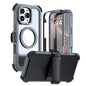 Acrylic Full Coverage Magnetic Phone Case with Back Clip, For iPhone Air, For iPhone 16 Pro Max, For iPhone 16 Pro