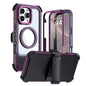 Acrylic Full Coverage Magnetic Phone Case with Back Clip, For iPhone Air, For iPhone 16 Pro Max, For iPhone 16 Pro