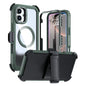 Acrylic Full Coverage Magnetic Phone Case with Back Clip, For iPhone 16 Plus, For iPhone 16, For iPhone 15 Pro Max