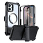 Acrylic Full Coverage Magnetic Phone Case with Back Clip, For iPhone 16 Plus, For iPhone 16, For iPhone 15 Pro Max