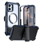 Acrylic Full Coverage Magnetic Phone Case with Back Clip, For iPhone 16 Plus, For iPhone 16, For iPhone 15 Pro Max