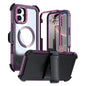 Acrylic Full Coverage Magnetic Phone Case with Back Clip, For iPhone 16 Plus, For iPhone 16, For iPhone 15 Pro Max