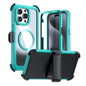 Acrylic Full Coverage Magnetic Phone Case with Back Clip, For iPhone 15 Pro, For iPhone 15 Plus / 14 Plus, For iPhone 15