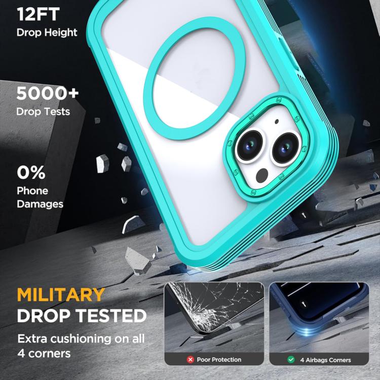 Acrylic Full Coverage Magnetic Phone Case with Back Clip, For iPhone 14 / 13, For iPhone 14 Pro, For iPhone 14 Pro Max
