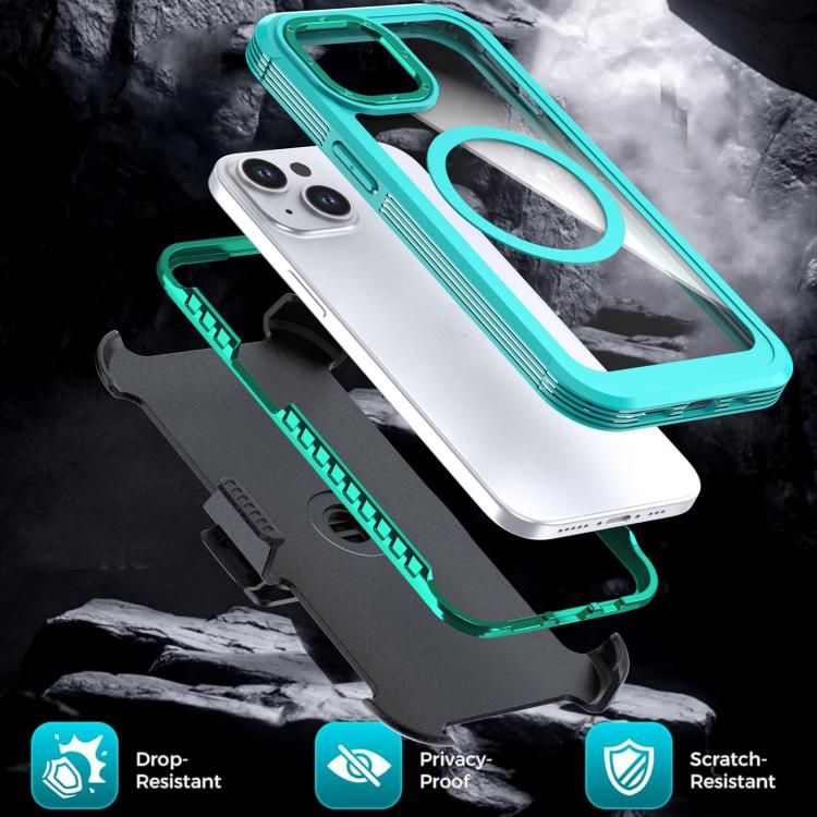 Acrylic Full Coverage Magnetic Phone Case with Back Clip, For iPhone 14 / 13, For iPhone 14 Pro, For iPhone 14 Pro Max