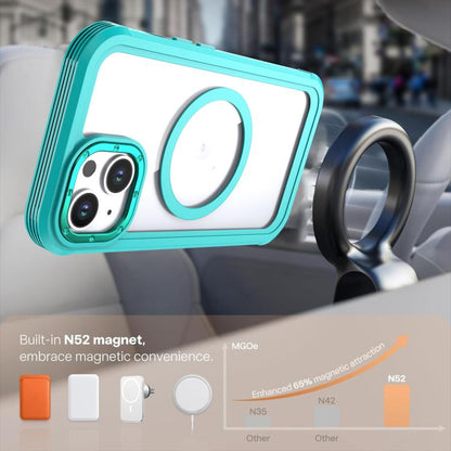 Acrylic Full Coverage Magnetic Phone Case with Back Clip, For iPhone 14 / 13, For iPhone 14 Pro, For iPhone 14 Pro Max