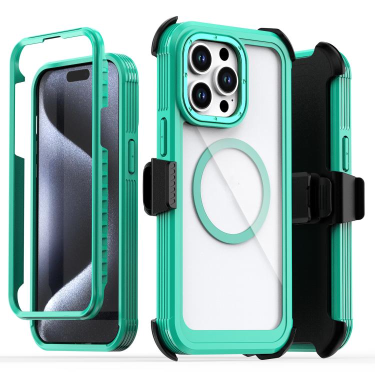 Acrylic Full Coverage Magnetic Phone Case with Back Clip, For iPhone 13 Pro Max, For iPhone 13 Pro, For iPhone 12 / 12 Pro