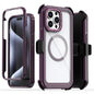 Acrylic Full Coverage Magnetic Phone Case with Back Clip, For iPhone 13 Pro Max, For iPhone 13 Pro, For iPhone 12 / 12 Pro