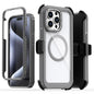 Acrylic Full Coverage Magnetic Phone Case with Back Clip, For iPhone 13 Pro Max, For iPhone 13 Pro, For iPhone 12 / 12 Pro