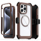 Acrylic Full Coverage Magnetic Phone Case with Back Clip, For iPhone 13 Pro Max, For iPhone 13 Pro, For iPhone 12 / 12 Pro